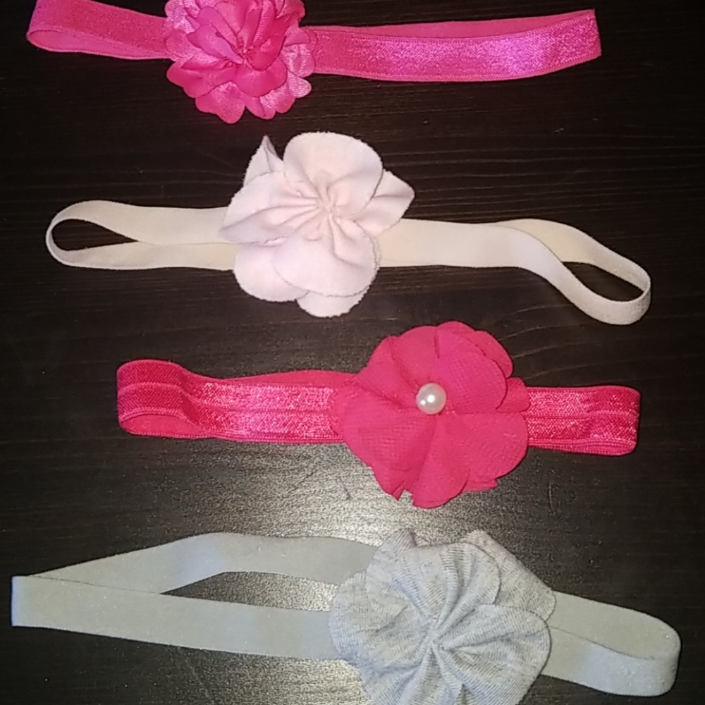 4 flower headbands